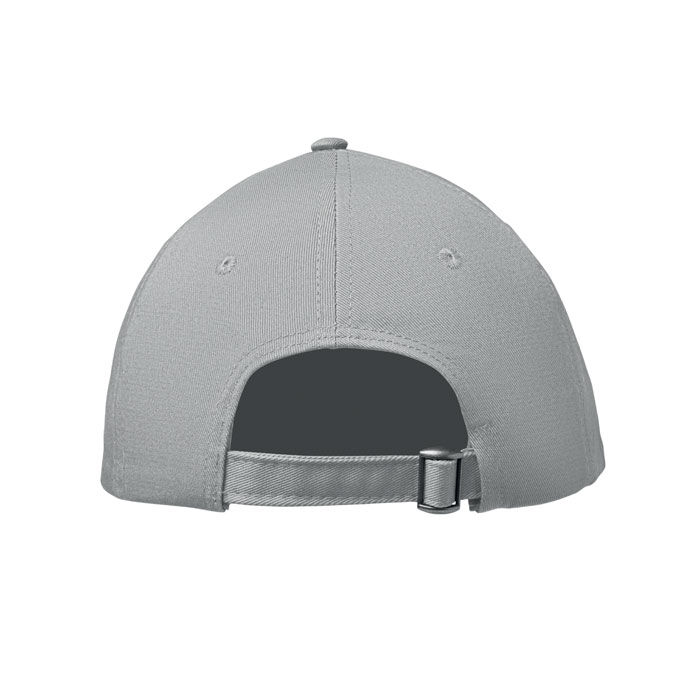 6 panel cotton baseball cap Argento item picture back