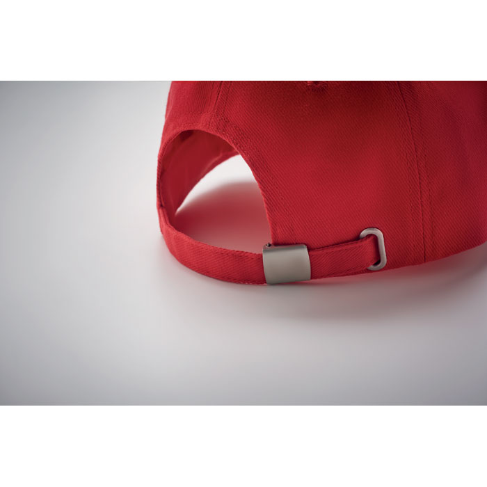 Cappellino a 5 pannelli Rosso item detail picture