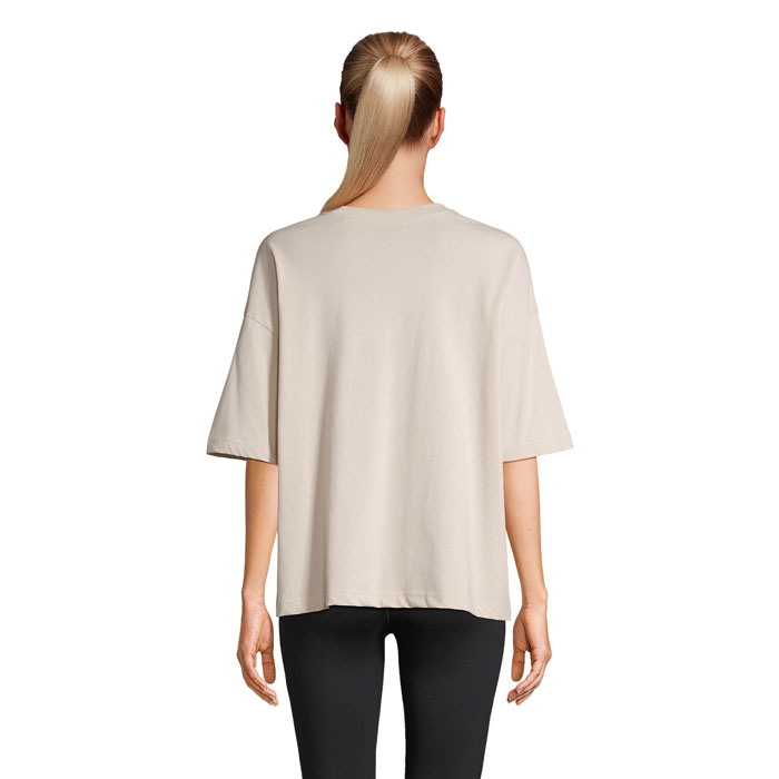 BOXY WOMEN OVERSIZE T-SHIRT Linen Twin item picture back