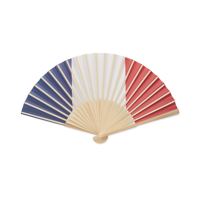 Manual fan flag design Blu Royal item picture open