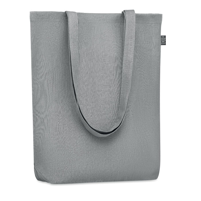 Shopper in 100% canapa grey item picture front