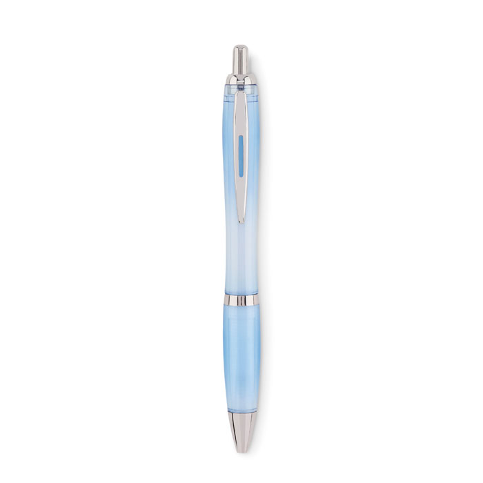 Ball pen in RPET Azzurro Chiaro Trasparente item picture side