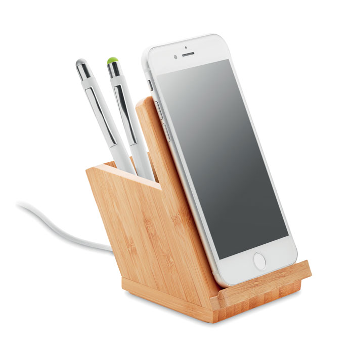 Caricatore wireless e p.penna wood item picture side