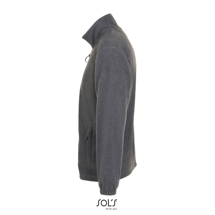 NORTH Zipped Fleece Jacket Grigio Melange item picture side
