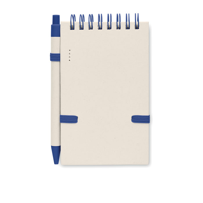 A6 milk carton notebook set Blu item picture back