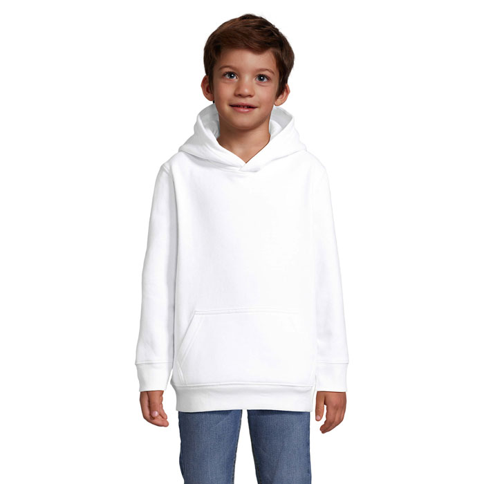 CONDOR KIDS Felpa cappuccio Grigio Melange 2 item picture front
