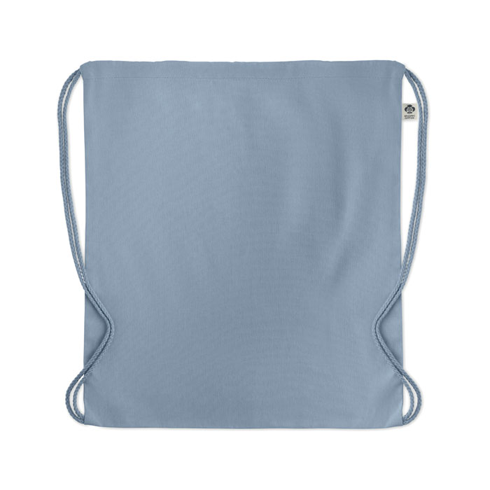 Organic cotton drawstring bag Blu Bambino item picture side