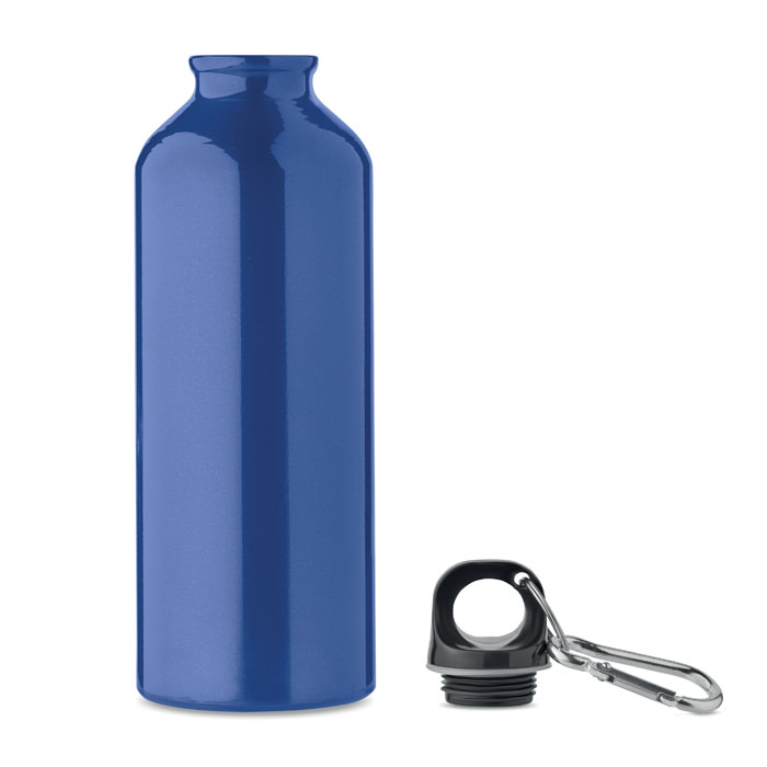 Recycled aluminium bottle 500ml Blu item picture side