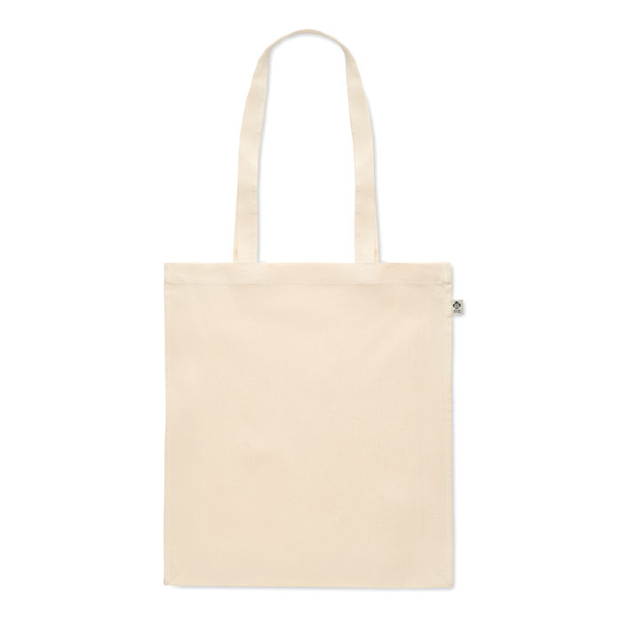Organic cotton shopping bag Beige item picture top