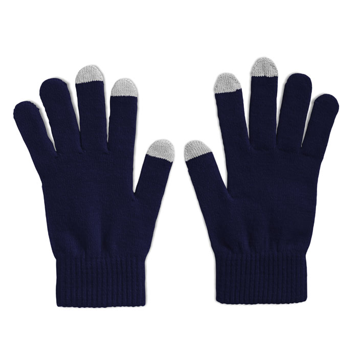 Tactile gloves for smartphones Blu item picture front