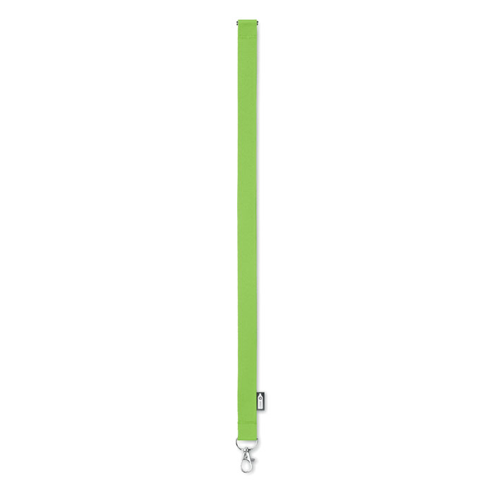 Lanyard in RPET 20 mm Lime item picture top