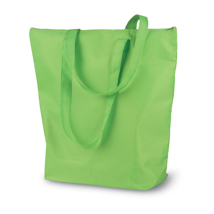 Foldable cooler shopping bag Lime item picture side