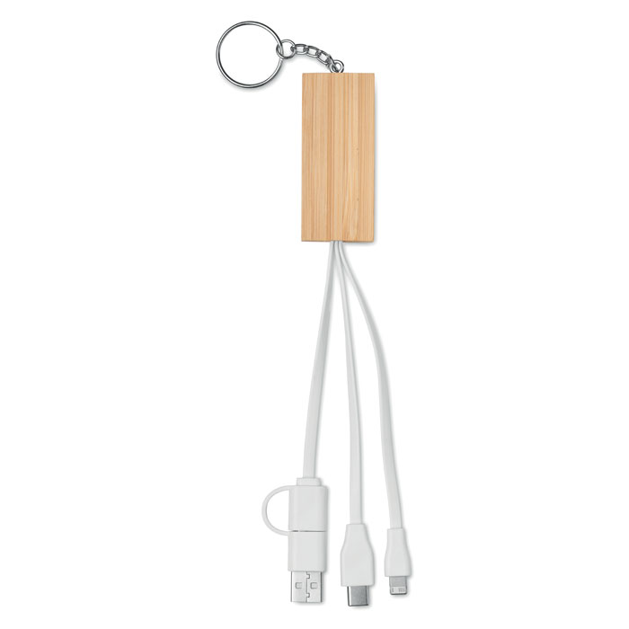 Bamboo key ring and stand Legno item picture side