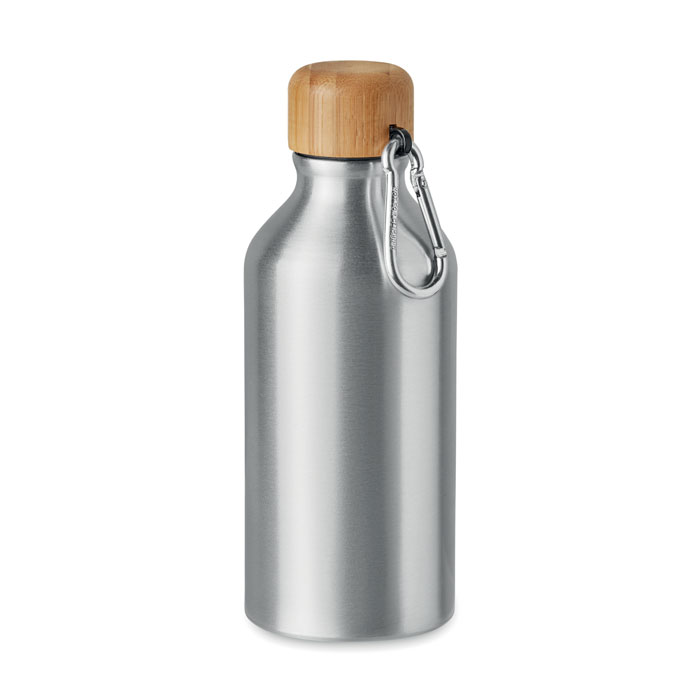 Bottiglia di alluminio 400 ml matt silver item picture front
