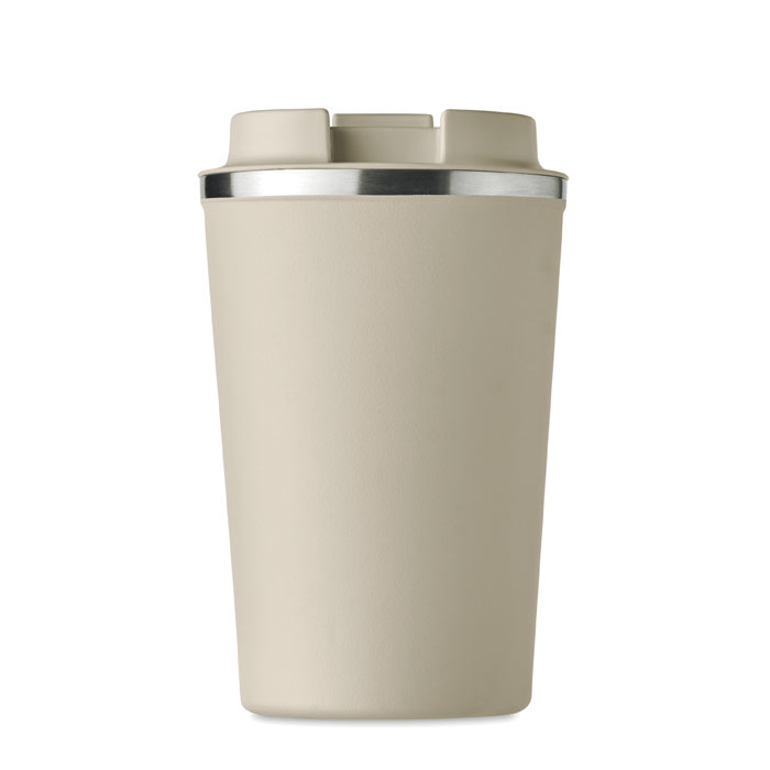 Double wall tumbler 350 ml Beige item picture back