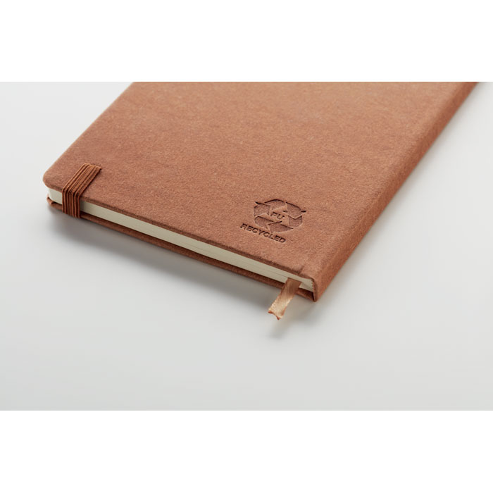 Notebook A5 in PU riciclato brown item detail picture