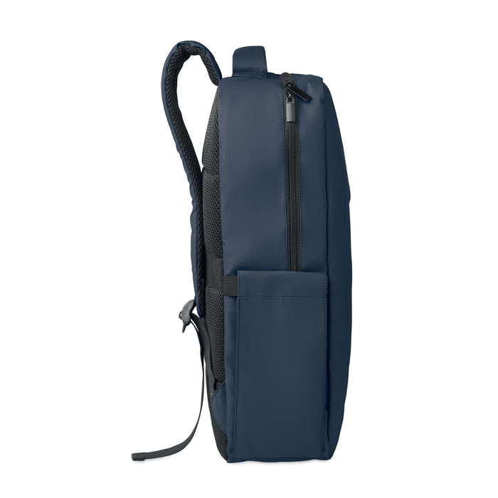 15" PU RPET laptop backpack Blu item picture 1