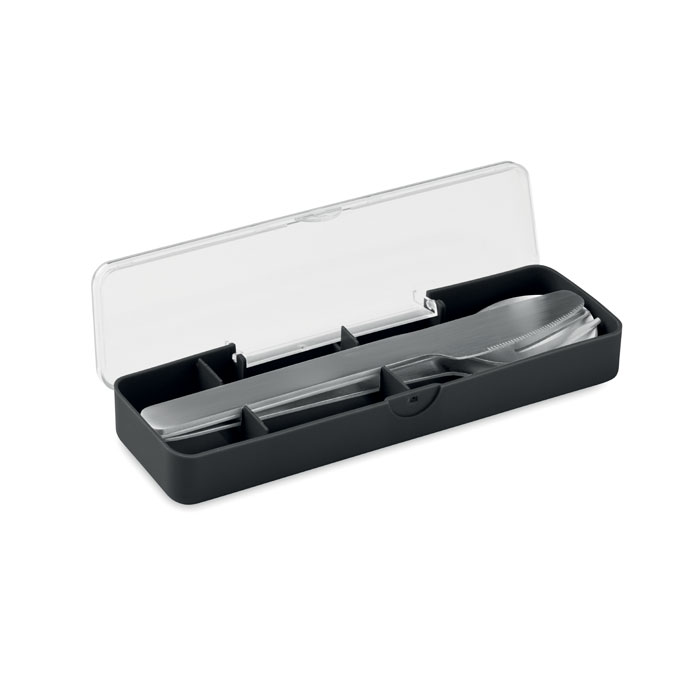 Set posate in acciaio inox Nero item picture side