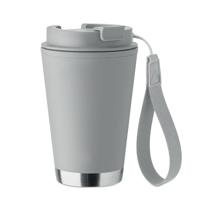 Bicchiere a doppio strato. 300 ml. Grigio item picture front