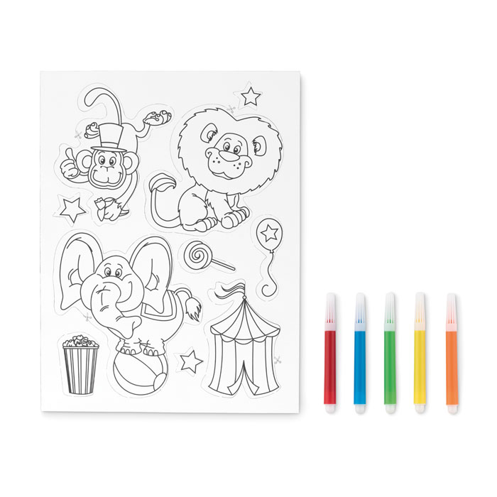 Animali magnetici da colorare white item picture back