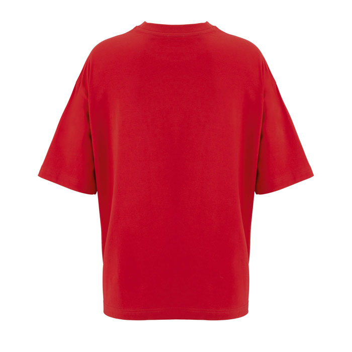 BOXY WOMEN OVERSIZE T-SHIRT Rosso Brillante item picture back