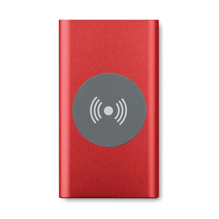 Wireless Power bank 4000mAh Rosso item picture side