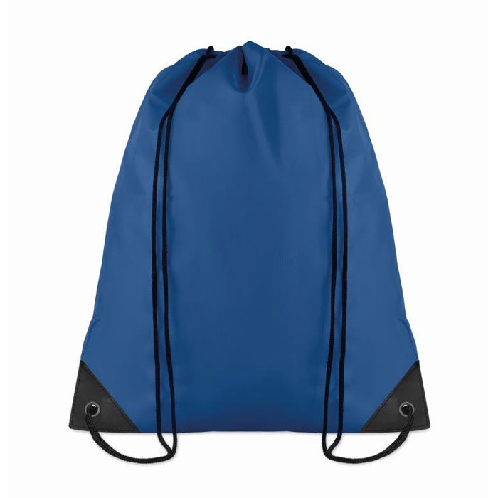 190T Polyester drawstring bag Blu Royal item picture front
