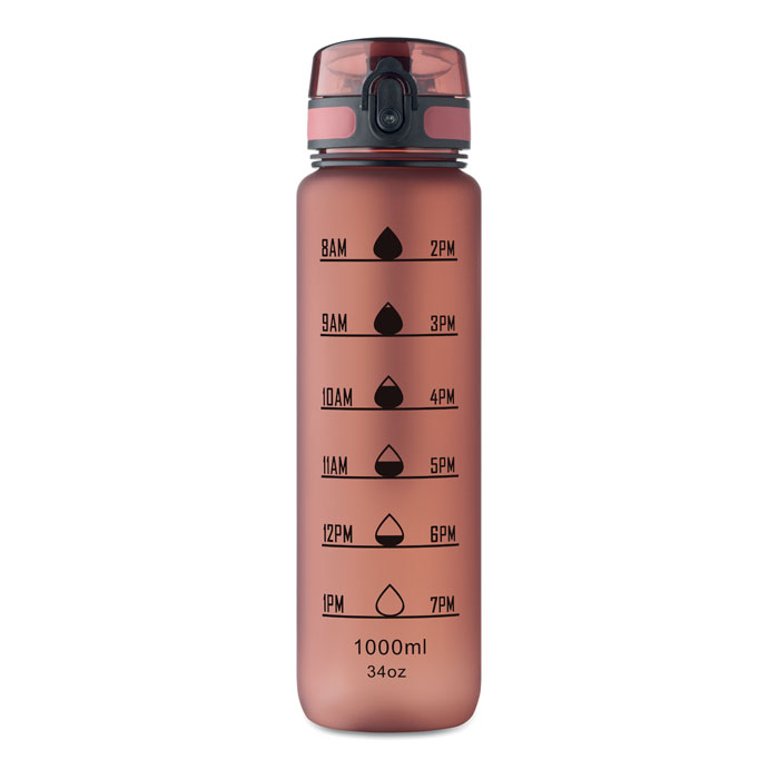 Sports water bottle RPET 1L Borgogna item picture top