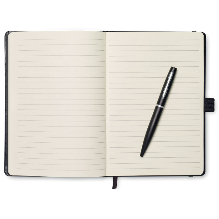 Quaderno A5 con  penna black item picture open