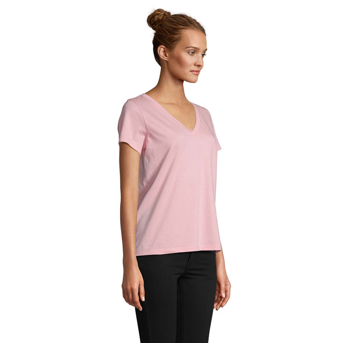 REGENT V T-SHIRT WOMEN Rosa Caramella item picture side