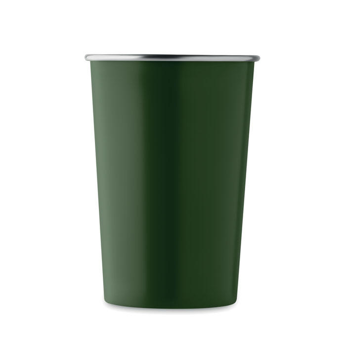 Tazza in acciaio inox riciclato Verde Scuro item picture side