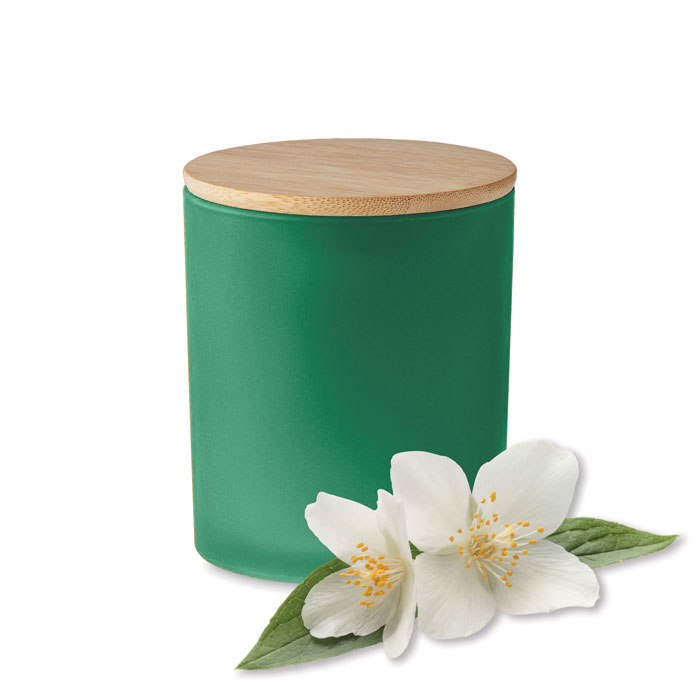 Candela di cera vegetale 280 g Verde item picture 1