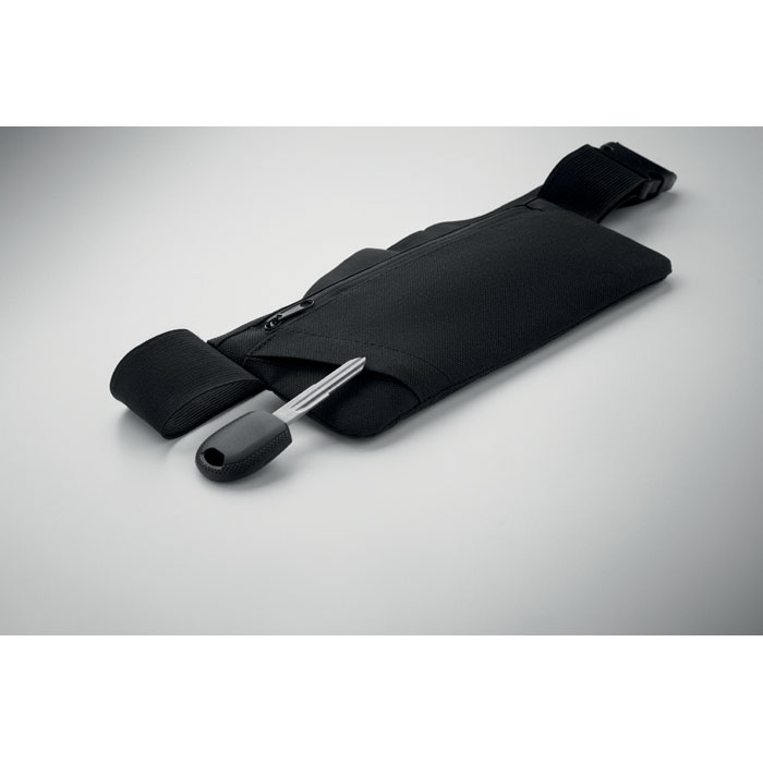 Marsupio sportivo 600D RPET Nero item picture side