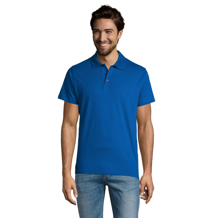 PRESCOTT MEN POLO SHIRT 170 Blu Royal item picture front