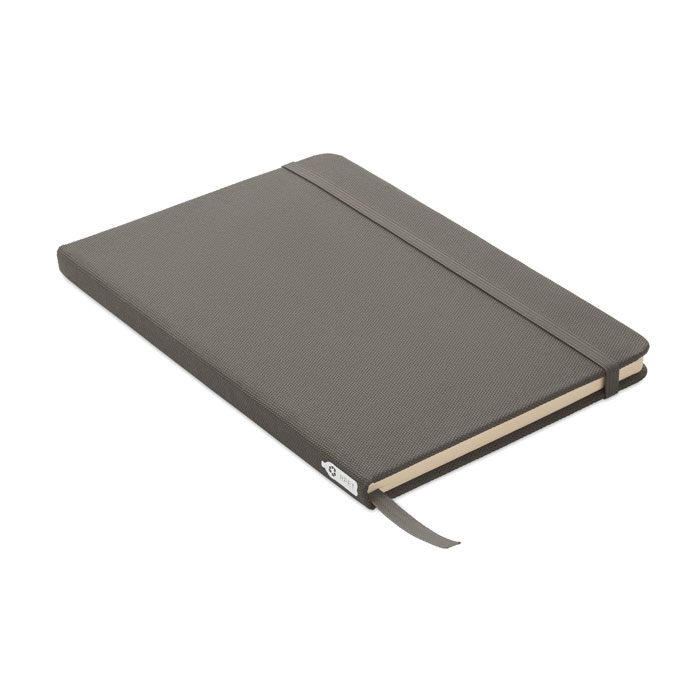 Notebook A5 in 600D RPET Grigio Pietra item picture front
