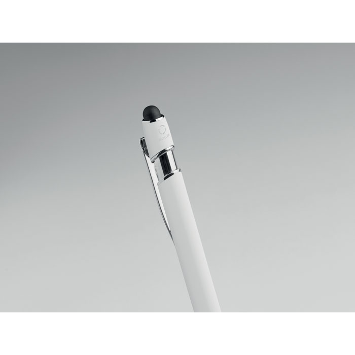 Penna in alluminio riciclato Bianco item detail picture