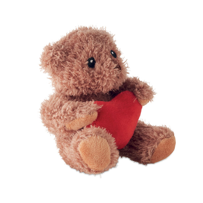 Orsetto di peluche con cuore Rosso item picture back