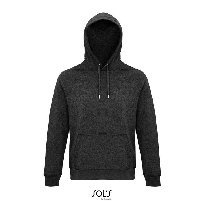 STELLAR HOOD SWEATER 280g charcoal melange item picture front