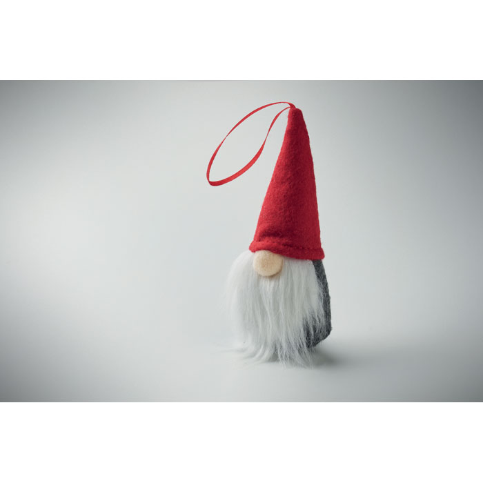 Felt gnome tree hanger Grigio item picture side