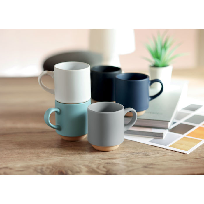 Tazza impilabile in ceramica da Grigio item ambiant picture