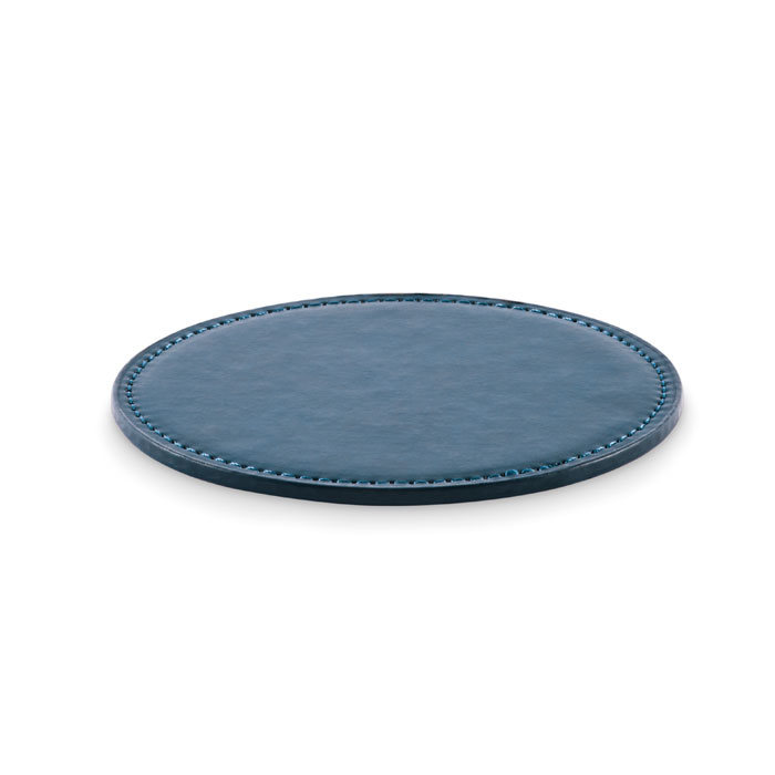 Round coaster in PU Francese Navy item picture front