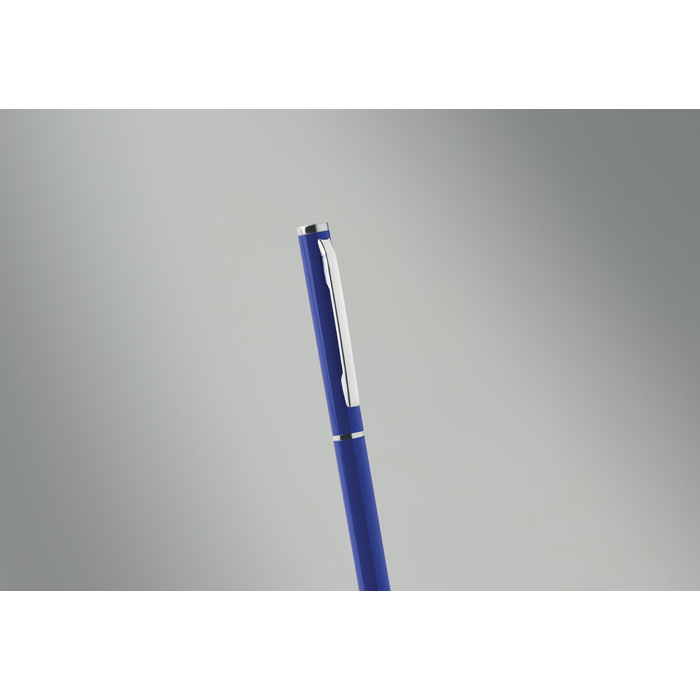 Penna a sfera in alluminio Blu item picture back