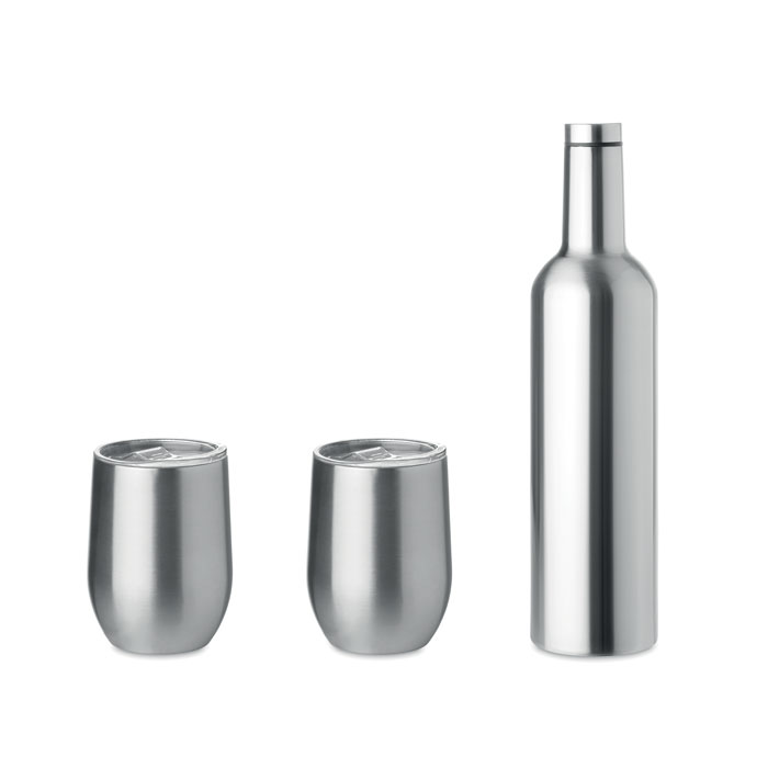Set bottiglia e tazze matt silver item picture front