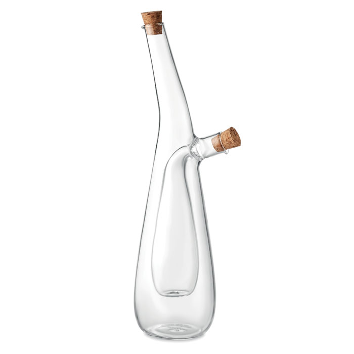 Bottiglia olio e aceto in vetro transparent item picture front