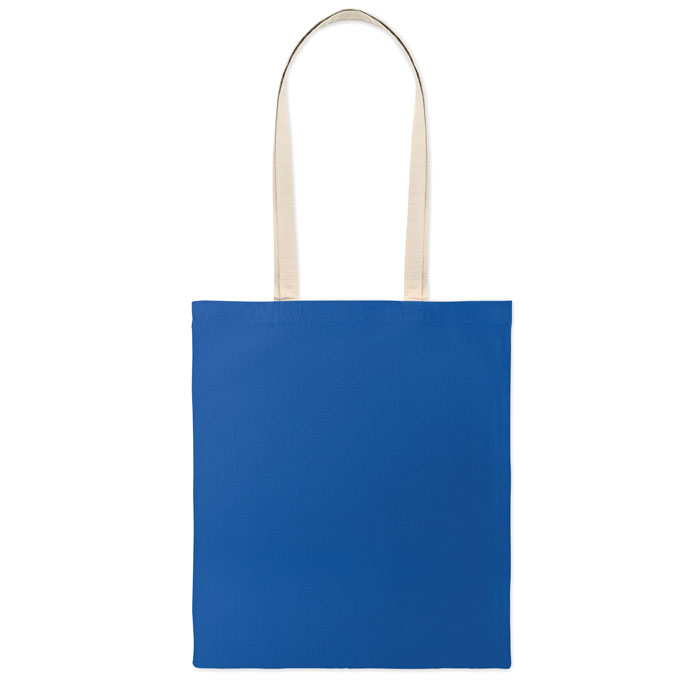 Shopper in cotone Blu Royal item picture back