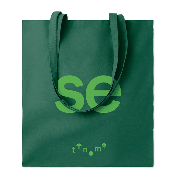 140 gr/m² cotton shopping bag Verde Scuro item picture printed