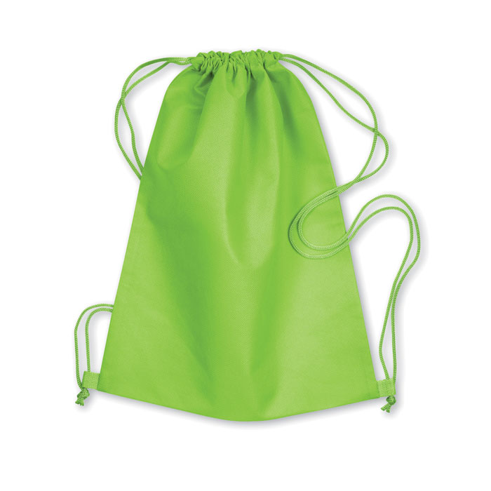 80gr/m² nonwoven drawstring Lime item picture front