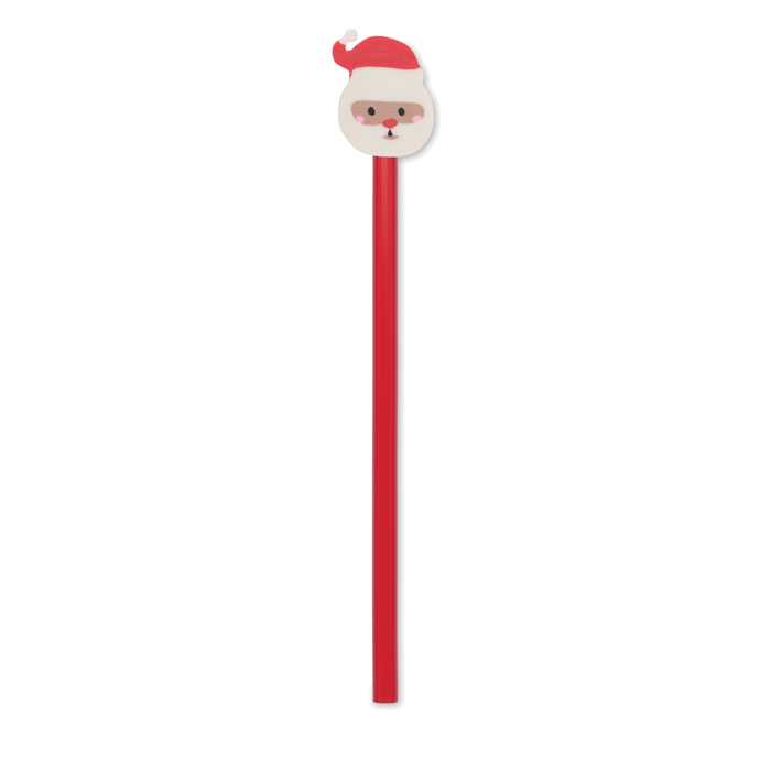 Christmas pencil with eraser Rosso item picture front