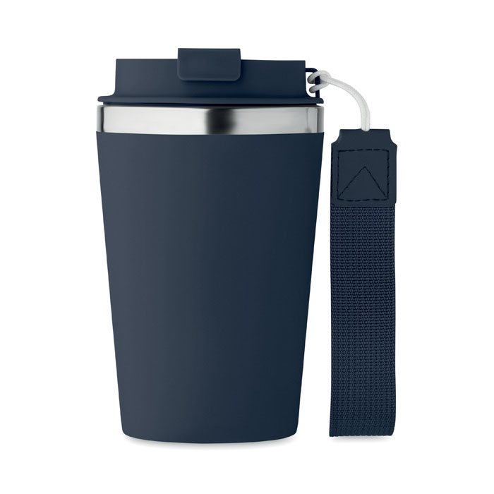 Double wall tumbler 350 ml Francese Navy item picture side