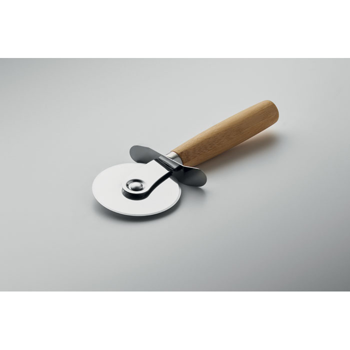 Bamboo pizza board & cutter Legno item picture open